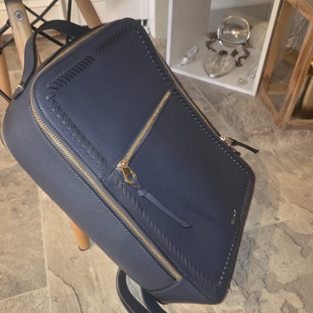 Calpak Navy Laptop Bag